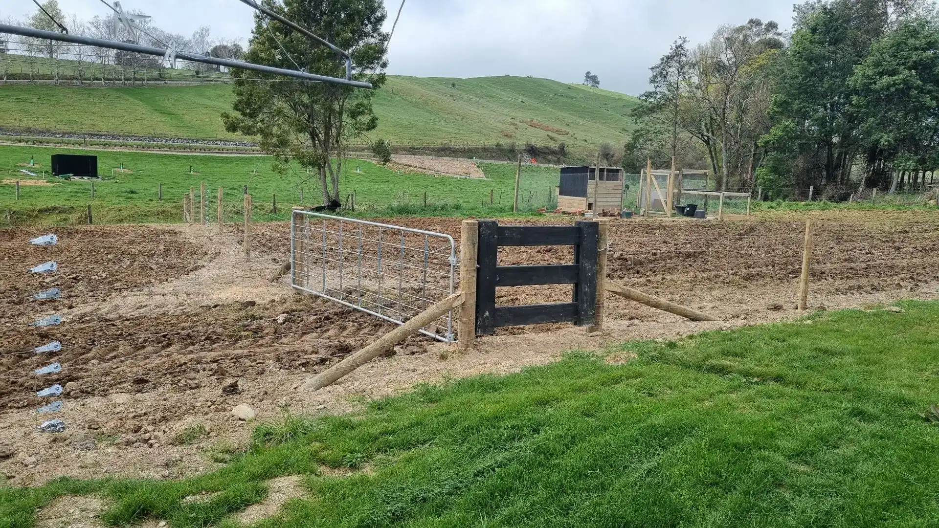 Farm Fencing with Gates