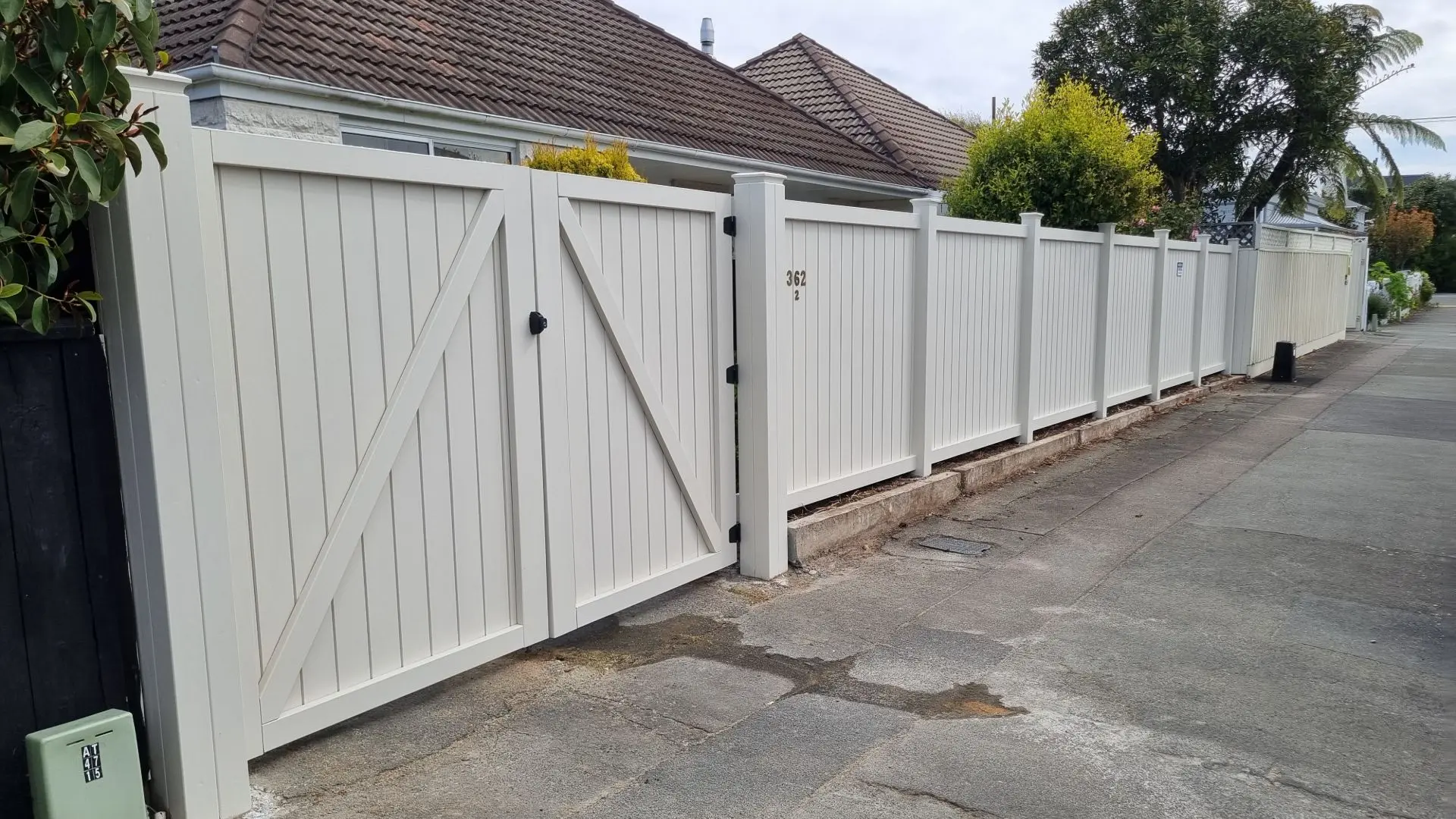 Painted Privacy Fence